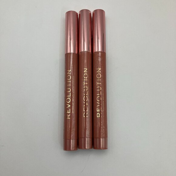 Makeup Revolution Velvet Kiss Lip Crayon Cutie SO50A Pack Of 3 Pcs - Picture 1 of 5